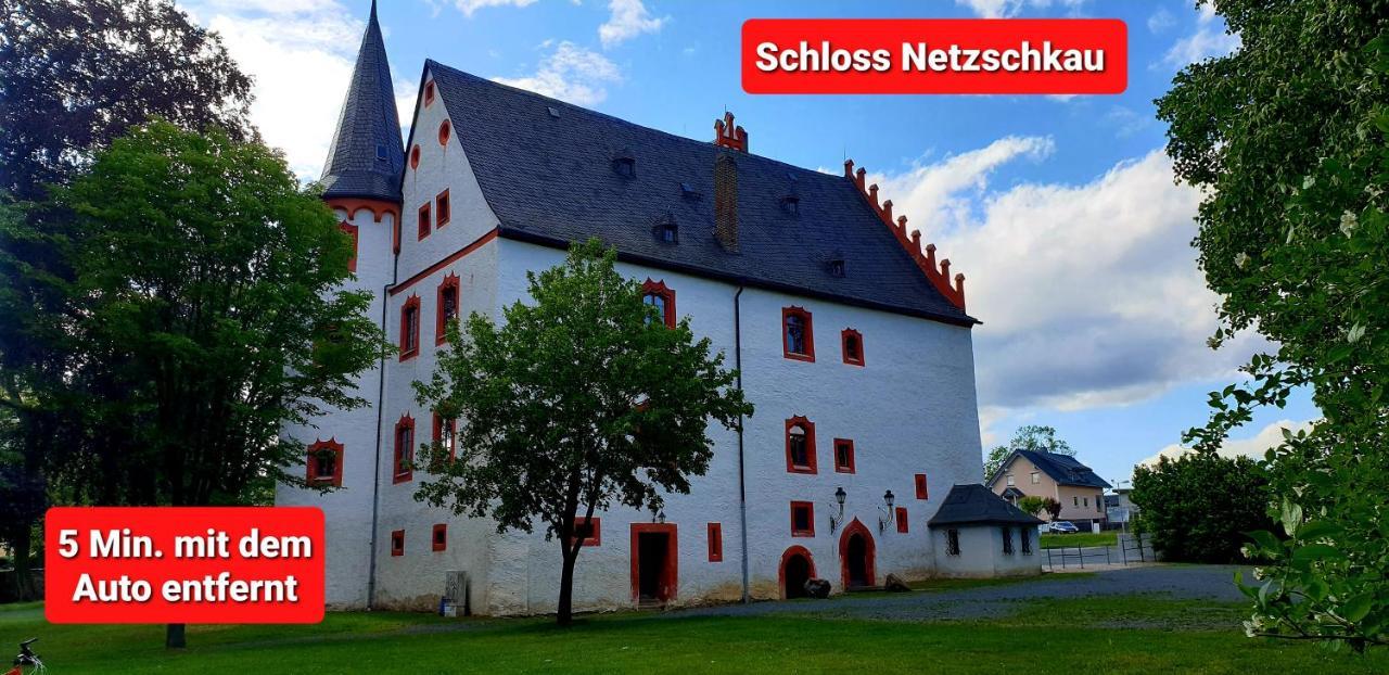 Ferienwohnung "Blick Mylau" - Naehe Freizeitpark Plohn & Weltgroesster Ziegelsteinbruecke Reichenbach im Vogtland Esterno foto