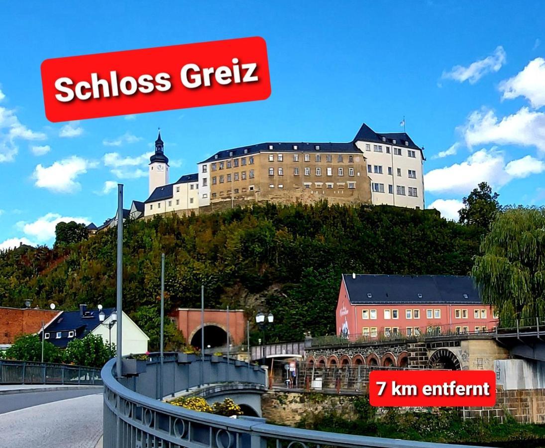 Ferienwohnung "Blick Mylau" - Naehe Freizeitpark Plohn & Weltgroesster Ziegelsteinbruecke Reichenbach im Vogtland Esterno foto
