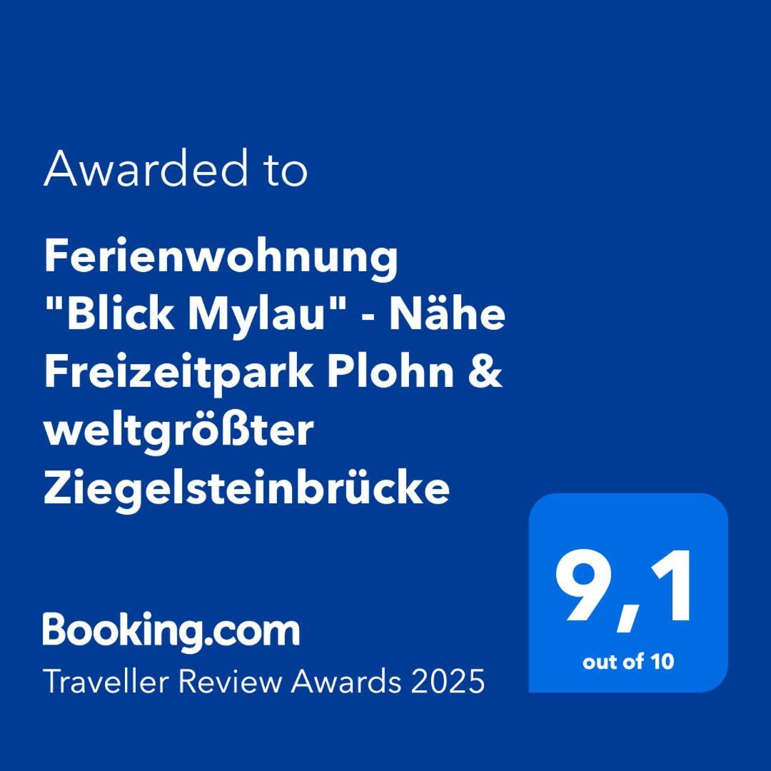 Ferienwohnung "Blick Mylau" - Naehe Freizeitpark Plohn & Weltgroesster Ziegelsteinbruecke Reichenbach im Vogtland Esterno foto